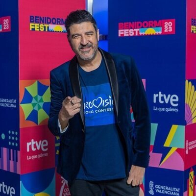 Tony Agilar, en la inauguración del Benidorm Fest 2023