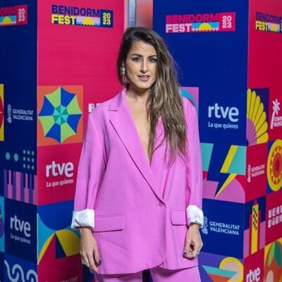Posado de Barei, en la inauguración del Benidorm Fest 2023
