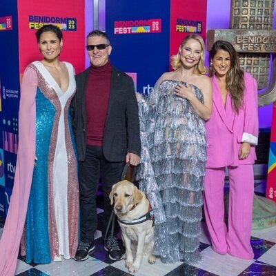 Exrepresentantes de España en Eurovisión, en la inauguración del Benidorm Fest 2023