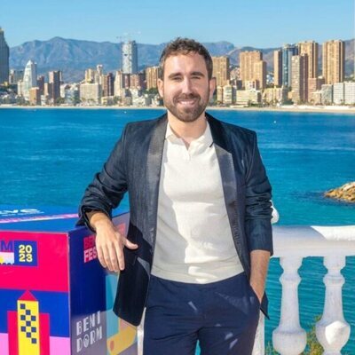 Aitor Albizua en la rueda de prensa de la Semifinal 1 del Benidorm Fest 2023