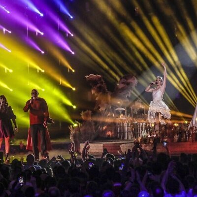 Karmento en su actuación en la segunda semifinal del Benidorm Fest 2023