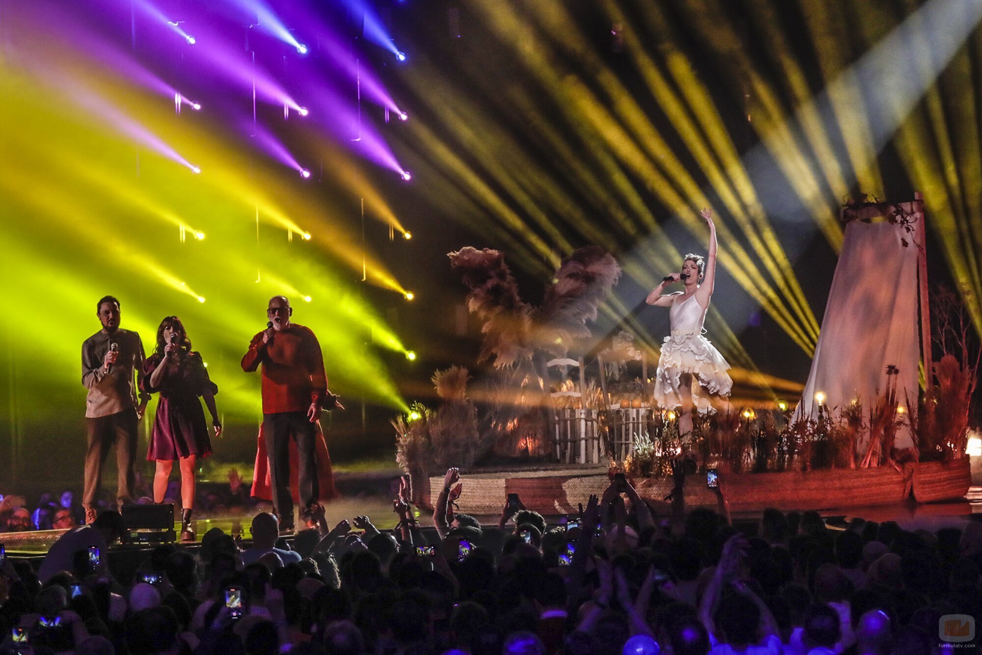 Karmento en su actuación en la segunda semifinal del Benidorm Fest 2023