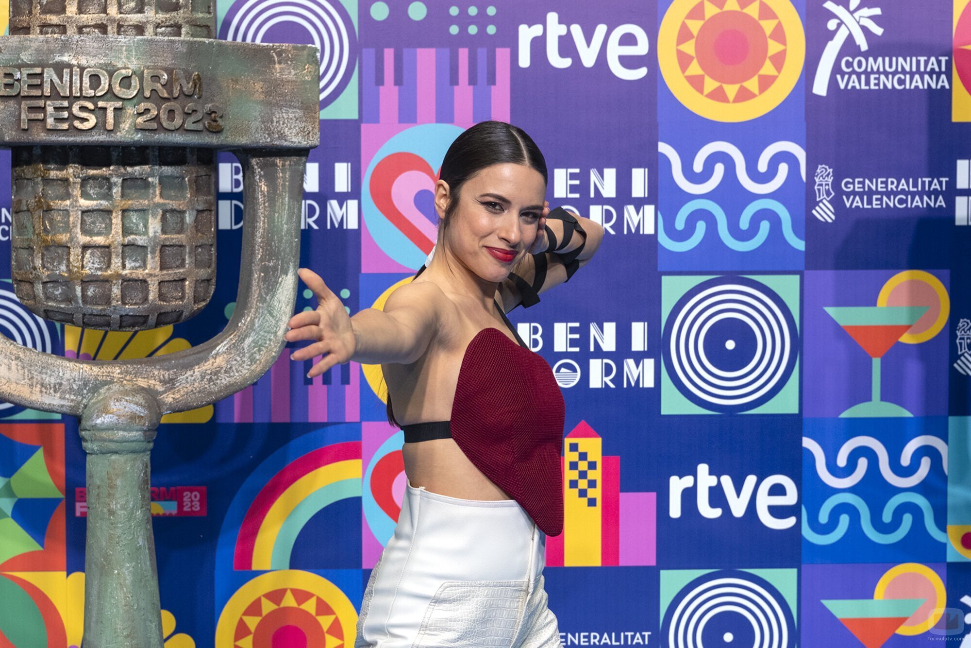 Blanca Paloma, en la rueda de prensa tras la Semifinal 2 del Benidorm Fest 2023