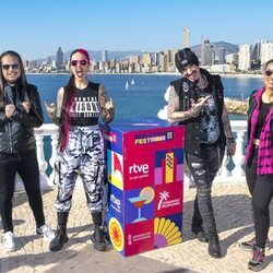 Megara, en la rueda de prensa de finalistas del Benidorm Fest 2023