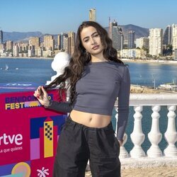 Fusa Nocta, en la rueda de prensa de finalistas del Benidorm Fest 2023