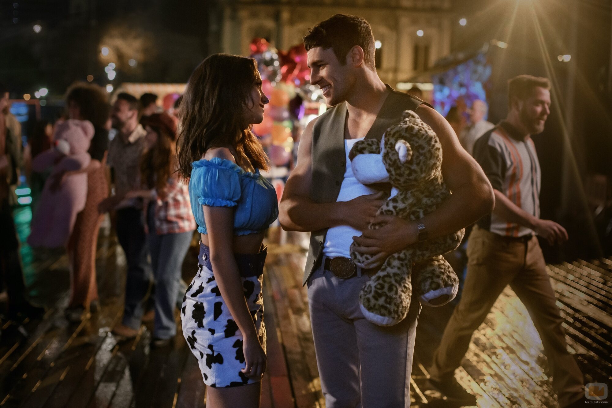 Los protagonistas de 'Nacho' en la feria