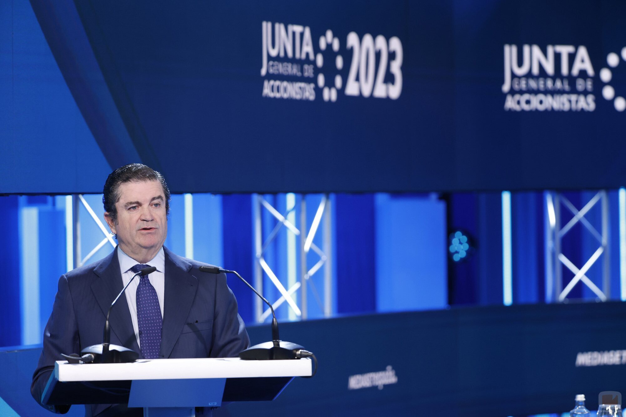 Borja Prado en la Junta de Accionistas de Mediaset 2023