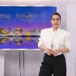Ruth Lorenzo posa como la portavoz de la delegación española en Eurovisión 2023