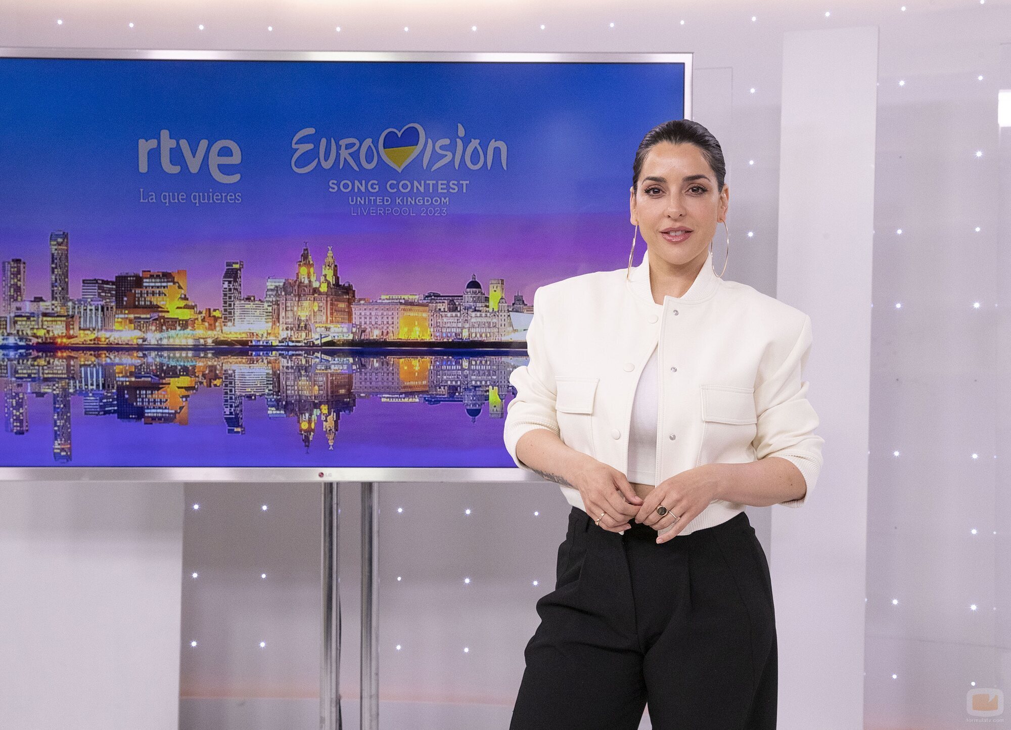 Ruth Lorenzo posa como la portavoz de la delegación española en Eurovisión 2023