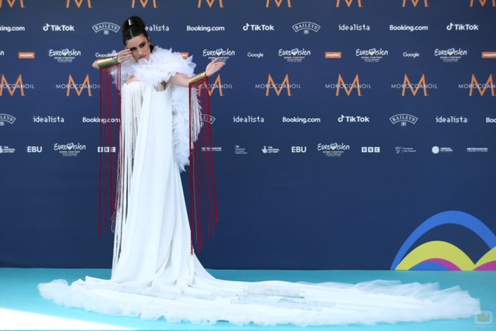 Blanca Paloma posa en el Liverpool Opening de Eurovisión 2023