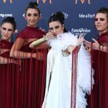 Blanca Paloma y sus bailarinas en el Liverpool Opening de Eurovisión 2023