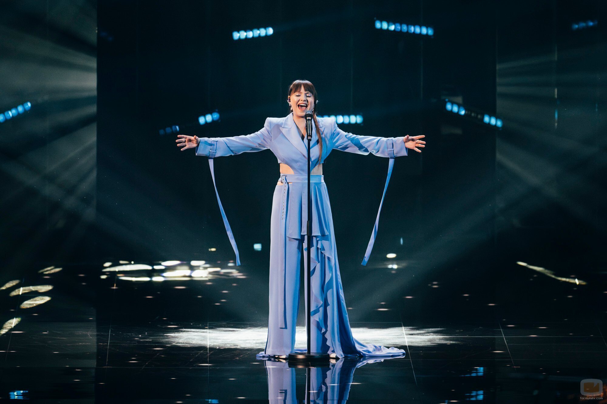 Alika, representante de Estonia en Eurovisión 2023, en la Semifinal 2