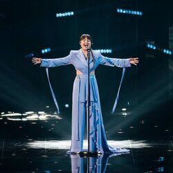 Alika, representante de Estonia en Eurovisión 2023, en la Semifinal 2