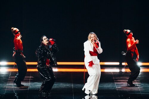 Teya & Salena, representantes de Austria en Eurovisión 2023, en la Semifinal 2