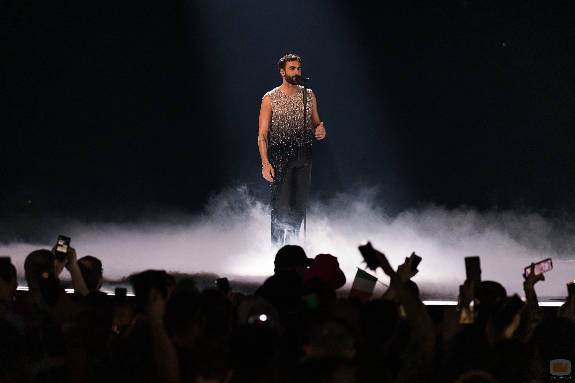 Marco Mengoni (Italia), en la Final de Eurovisión 2023