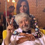 Macarena Gómez y Ricardo Arroyo en el rodaje de la temporada 14 de 'La que se avecina'