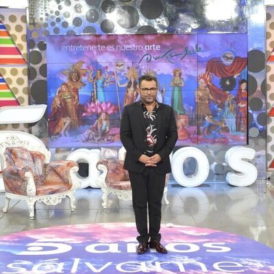 Jorge Javier Vázquez en el quinto aniversario de 'Sálvame'