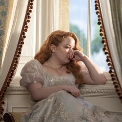 Nicola Coughlan en la tercera temporada de 'Los Bridgerton'