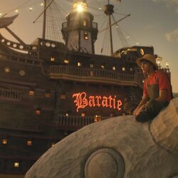 Luffy, frente al Baratie en 'One Piece'