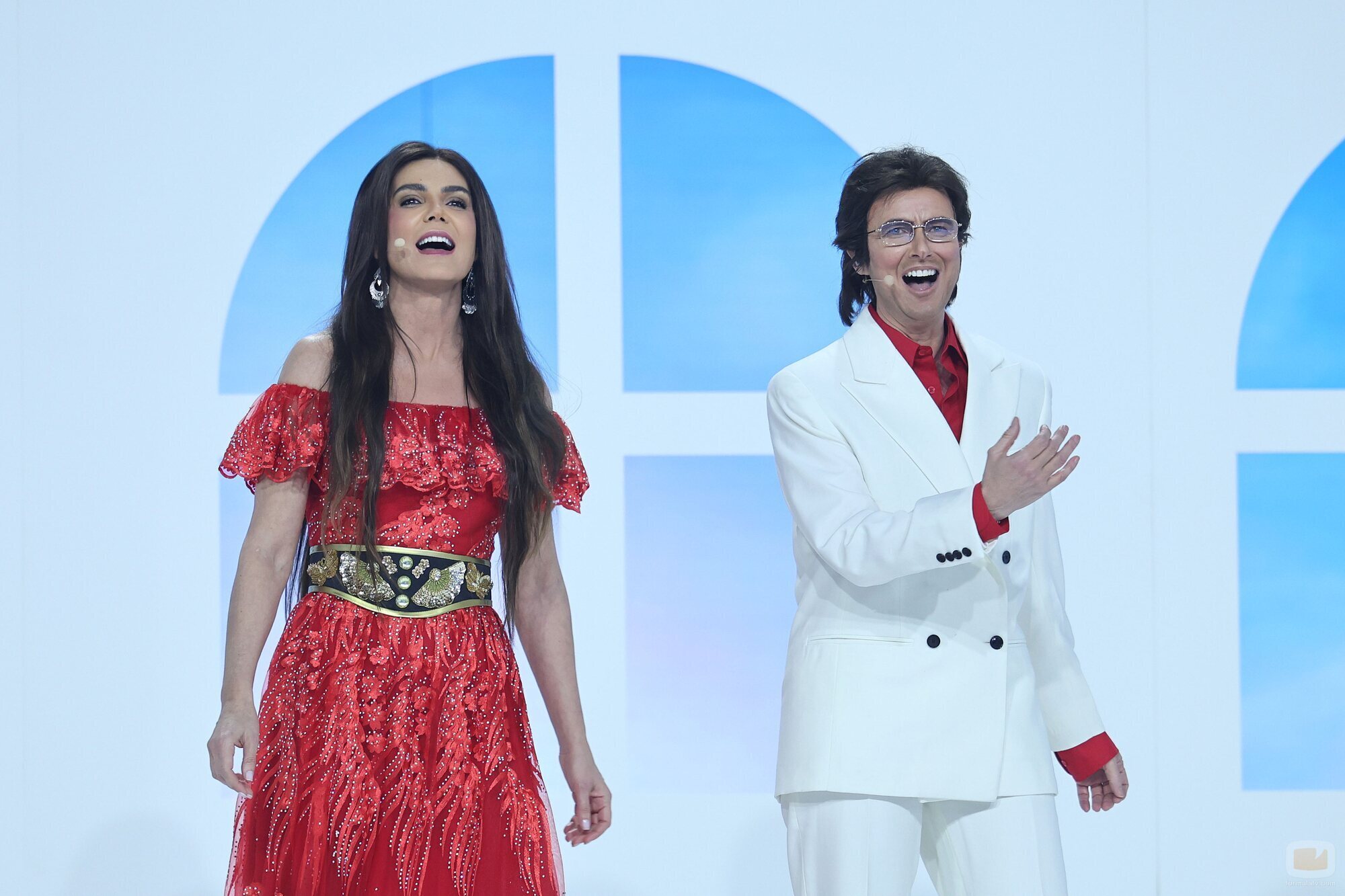 Anne Igartiburu y Mar Flores imitan a Al Bano y Romina en la final de 'Tu cara me suena'