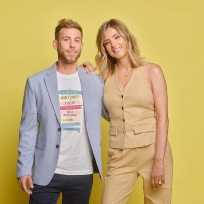 Posado de César Muñoz y Sandra Barneda, conductores de 'Así es la vida'