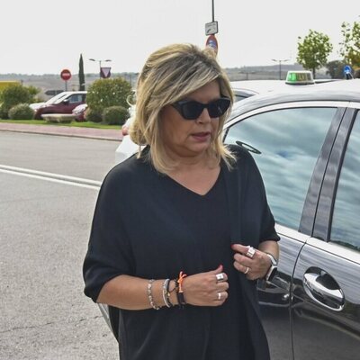 Terelu Campos en el tanatorio por la muerte de María Teresa Campos