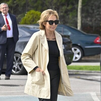 Ana Rosa Quintana en el tanatorio por la muerte de María Teresa Campos