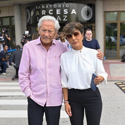 Fernando y Sonsoles Ónega en el tanatorio por la muerte de María Teresa Campos