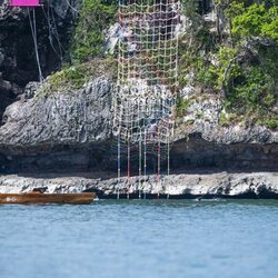 Rodaje de la prueba de los trampolines de 'El Conquistador' de La 1
