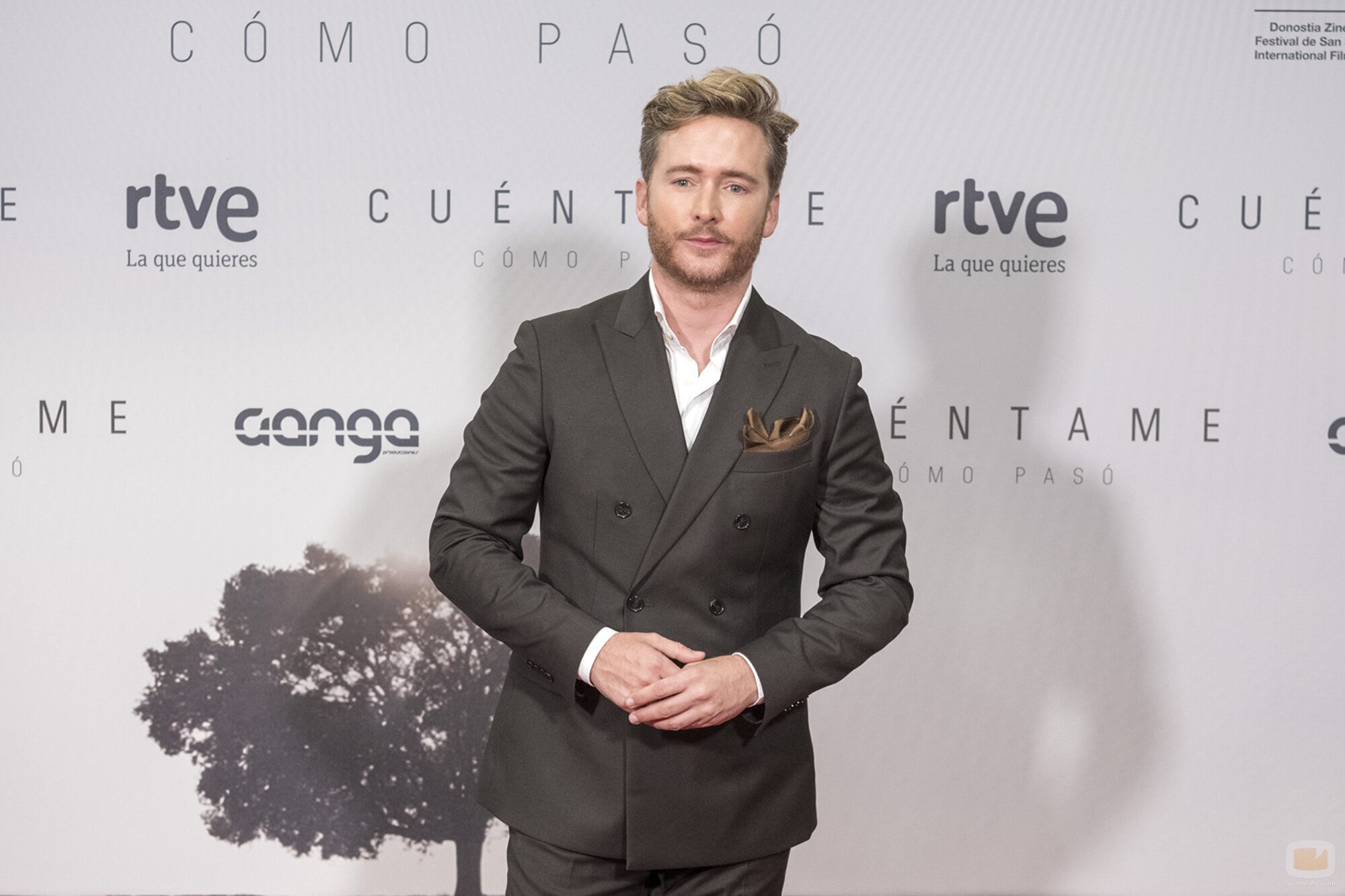 Pablo Rivero en la presentación de 'Cuéntame' en el Festival de San Sebastián 2023