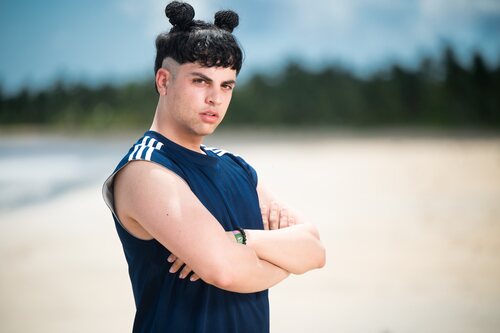 Posado de Keroseno, concursante de 'El conquistador'