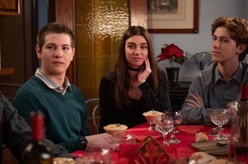 La cena de Nochevieja de los Alcántara en 'Cuéntame cómo pasó'