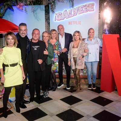 El elenco de '¡Sálvese quien pueda!' en la rueda de prensa de Netflix