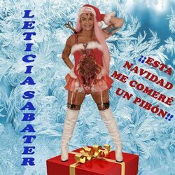 Portada de "Esta Navidad me comeré un pibón", el villancico de Leticia Sabater