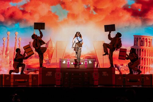Escenografía de Sandra Valero en los ensayos de Eurovisión Junior 2023