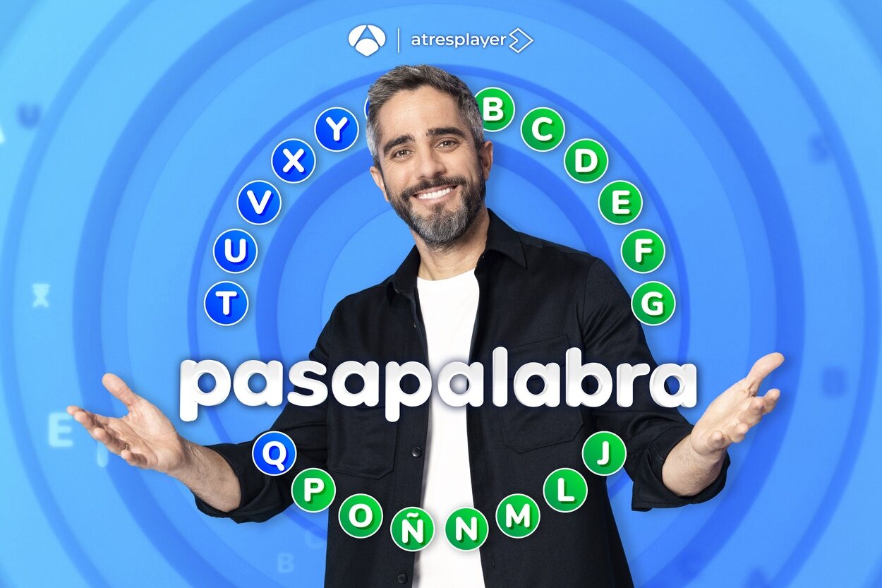 Roberto Leal, con el rosco de 'Pasapalabra'
