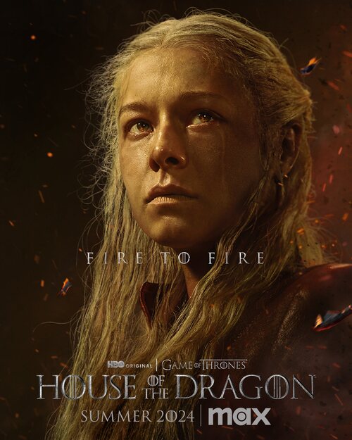 Póster de Rhaenyra en la segunda temporada de 'La Casa del Dragón'