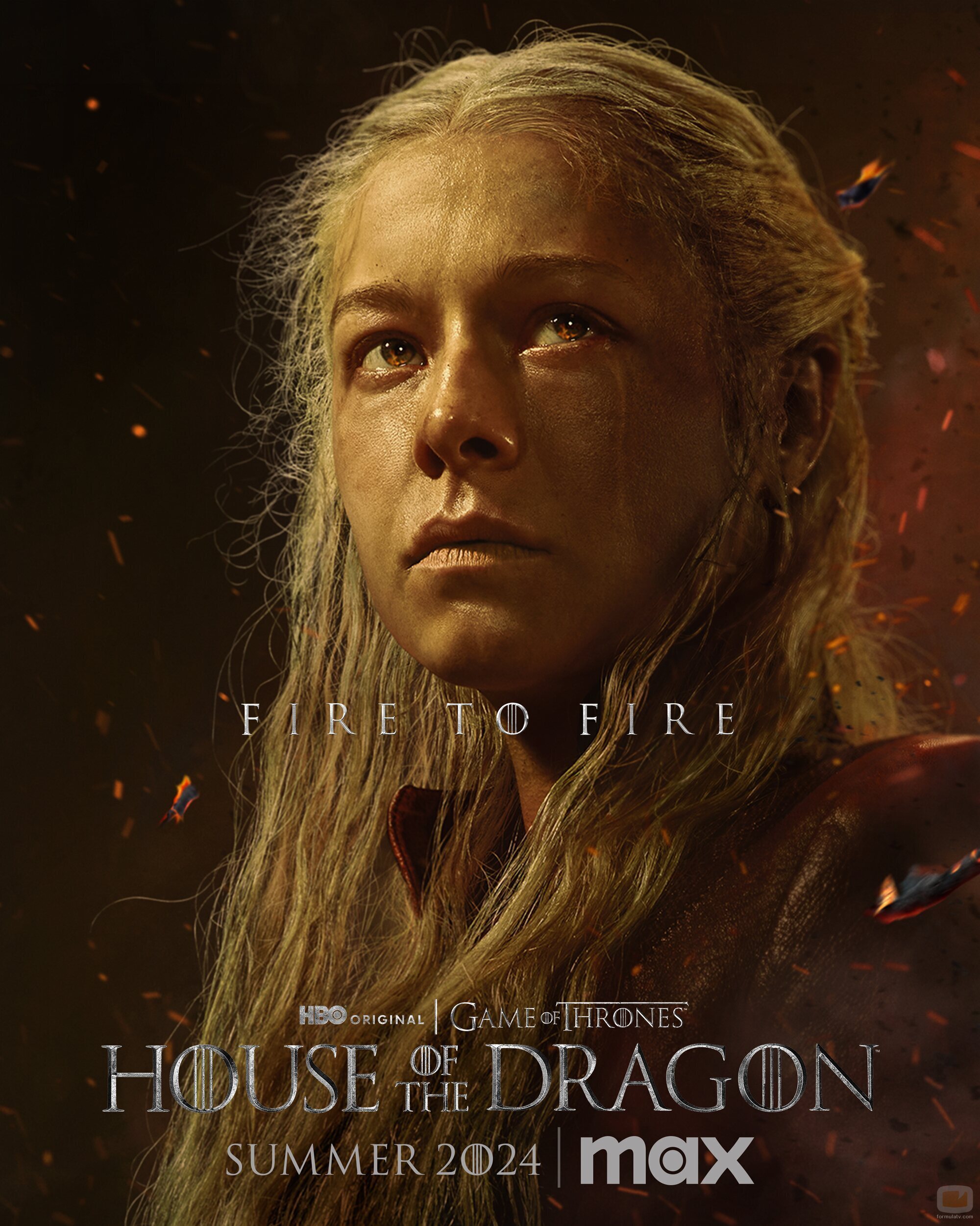 Póster de Rhaenyra en la segunda temporada de 'La Casa del Dragón'