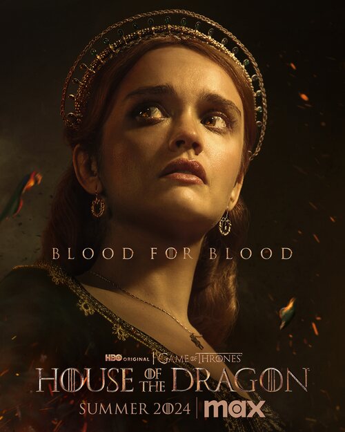Póster de Alicent en la segunda temporada de 'La Casa del Dragón'