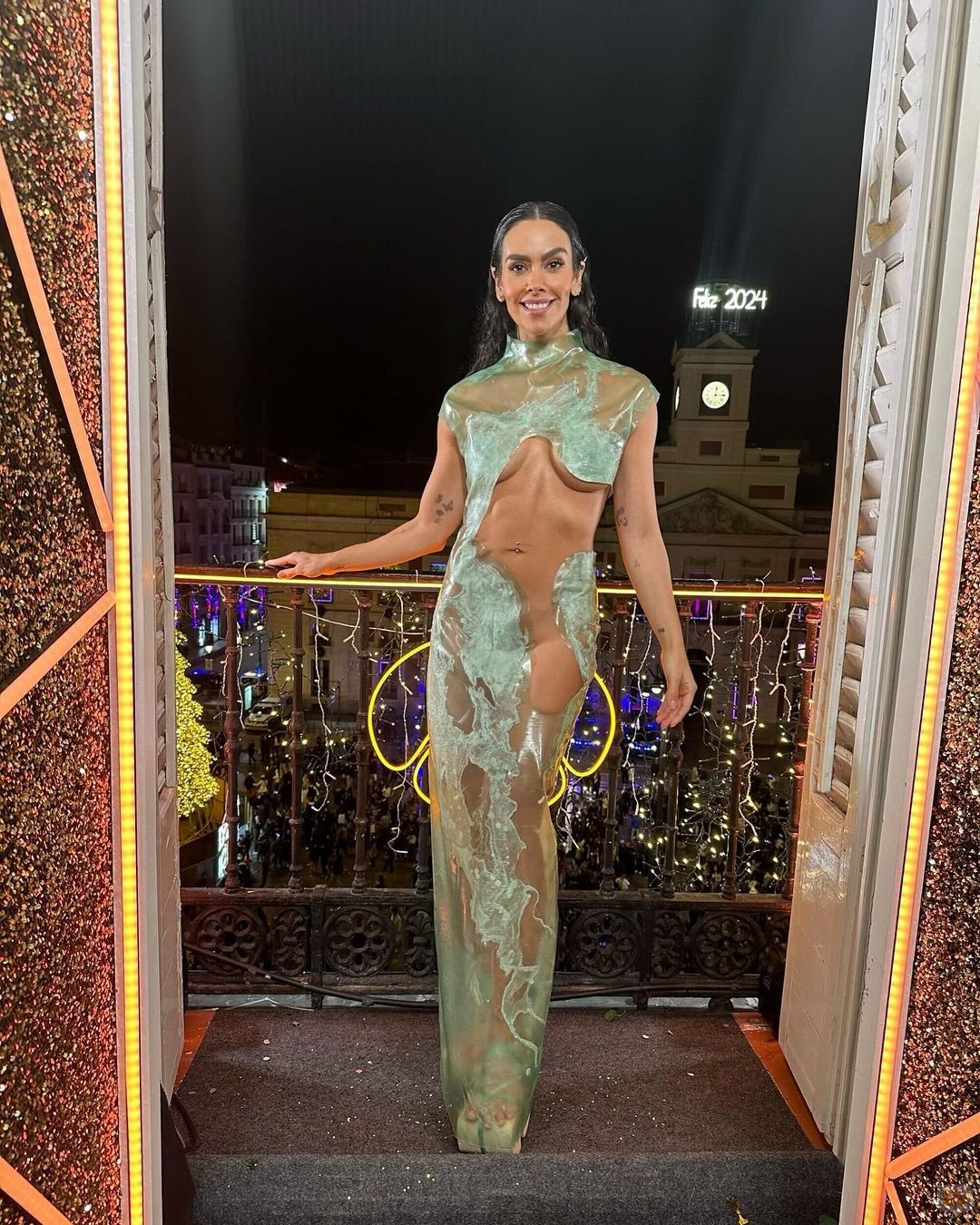 Cristina Pedroche durante las Campanadas 2023/2024