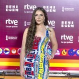 Inés Hernand en la alfombra naranja del Benidorm Fest 2024