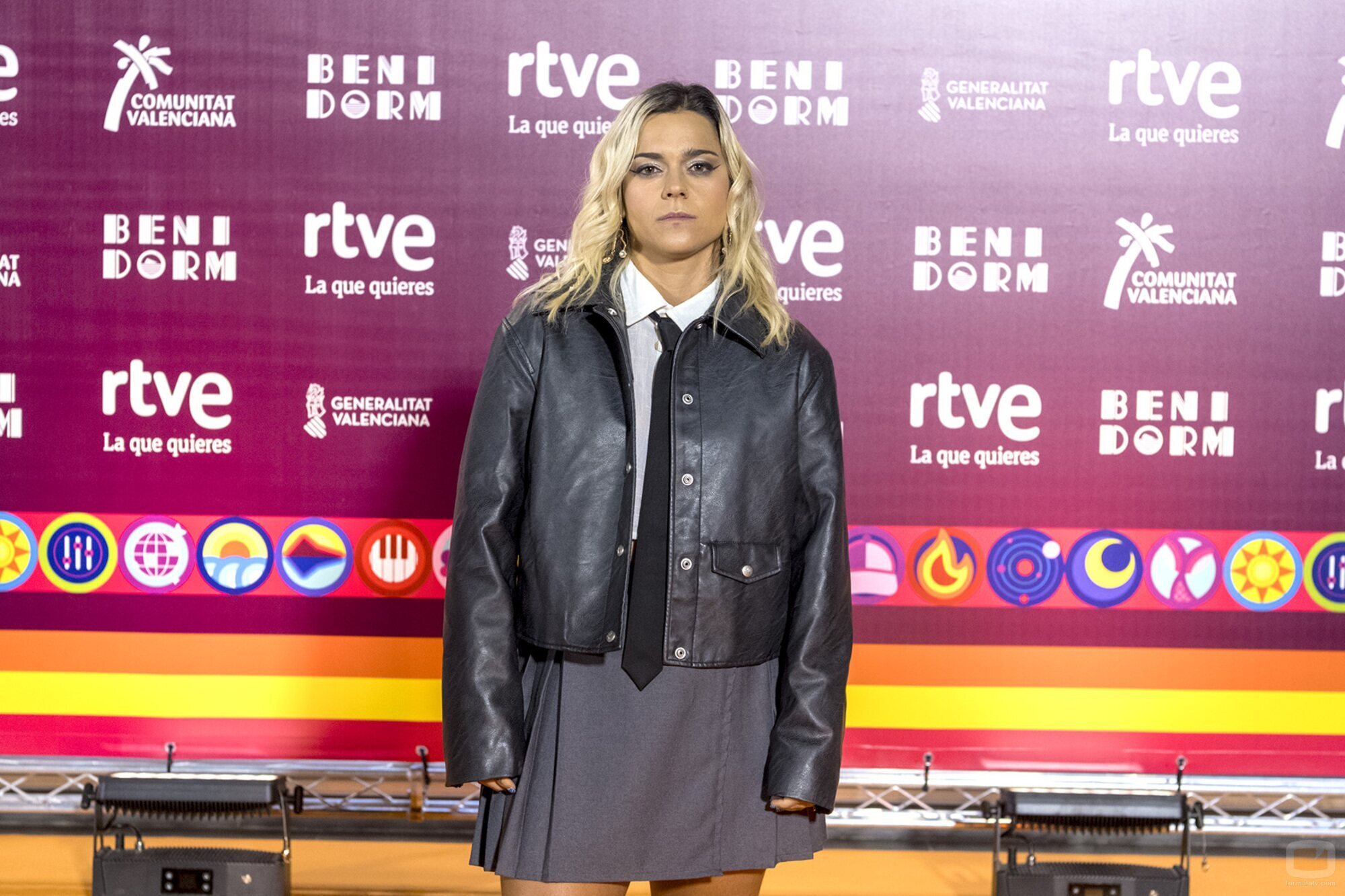 Yoly Saa en la alfombra naranja del Benidorm Fest 2024