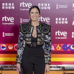 María Peláe en la alfombra naranja del Benidorm Fest 2024