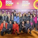 Los participantes del Benidorm Fest 2024 en la alfombra naranja