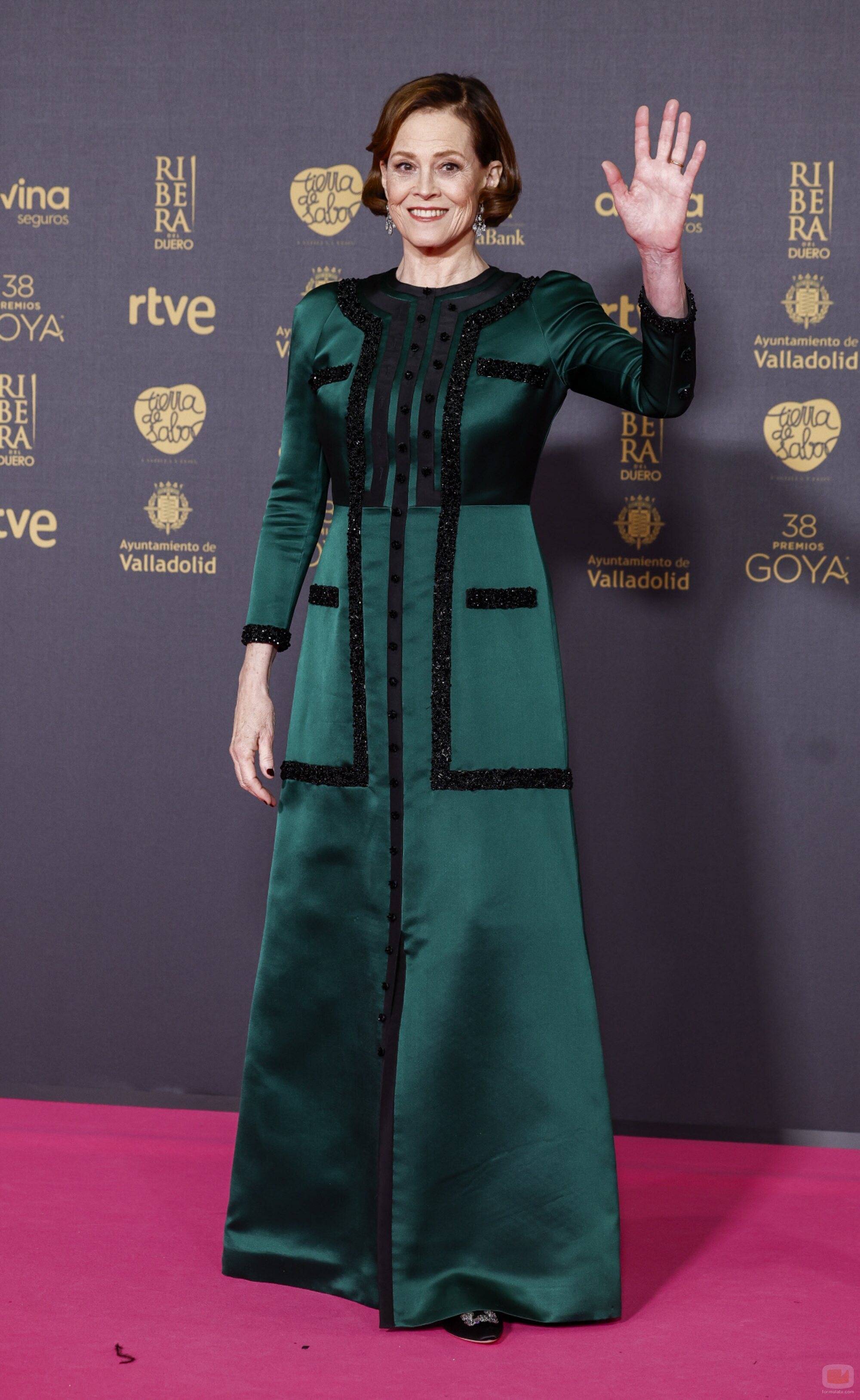 Sigourney Weaver en la alfombra roja de los Premios Goya 2024