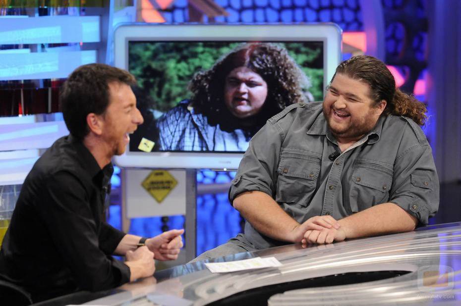 Jorge García se ríe con Pablo Motos