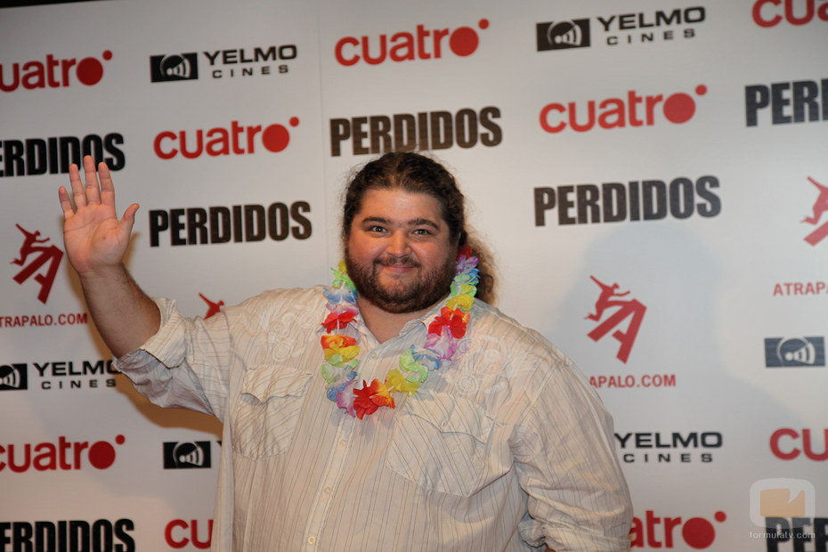 Jorge García en la première de Madrid