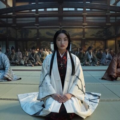 Eita Okuno, Anna Sawai e Hiromoto Ida en 'Shogun'