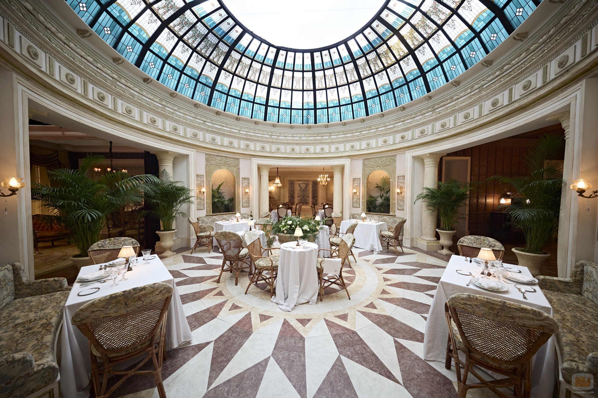 El salón principal del restaurante de 'La favorita 1922'