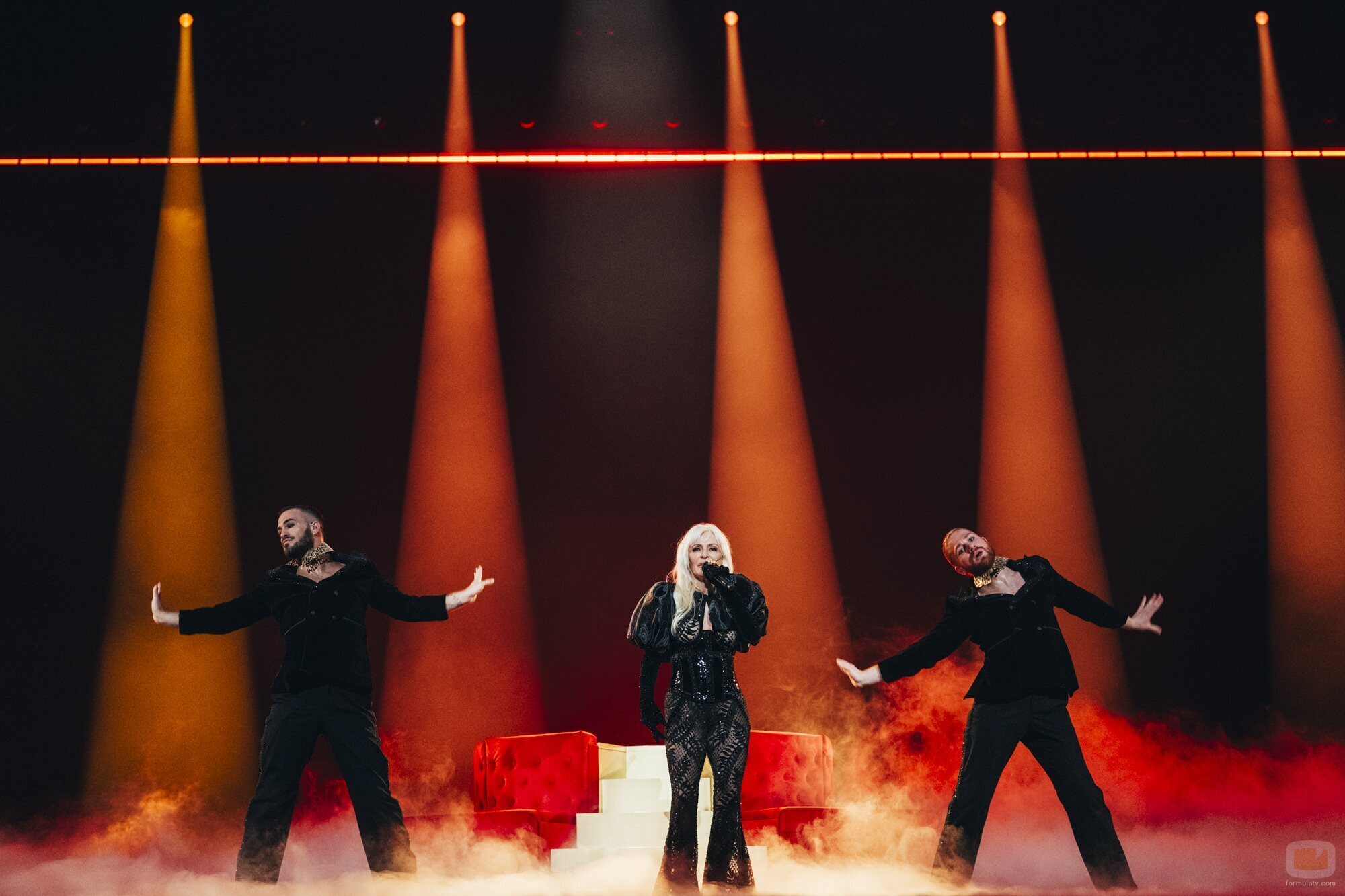 Mery Bas (Nebulossa), en su primer ensayo para Eurovisión 2024